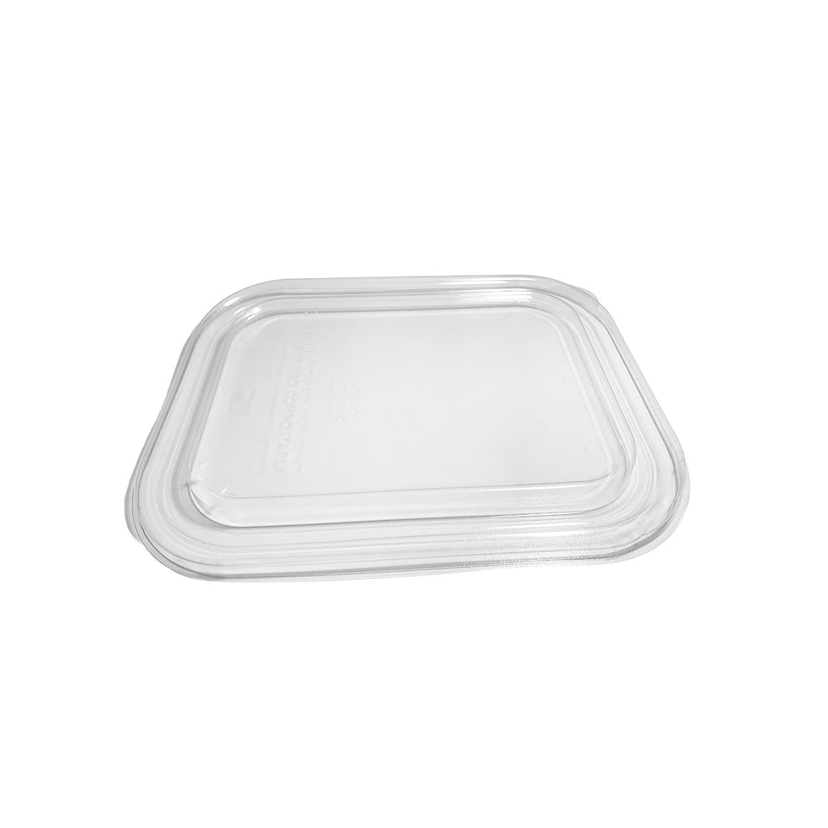 Tapa PLA Contenedor Rectangular Grande 10x7". 400 Piezas.