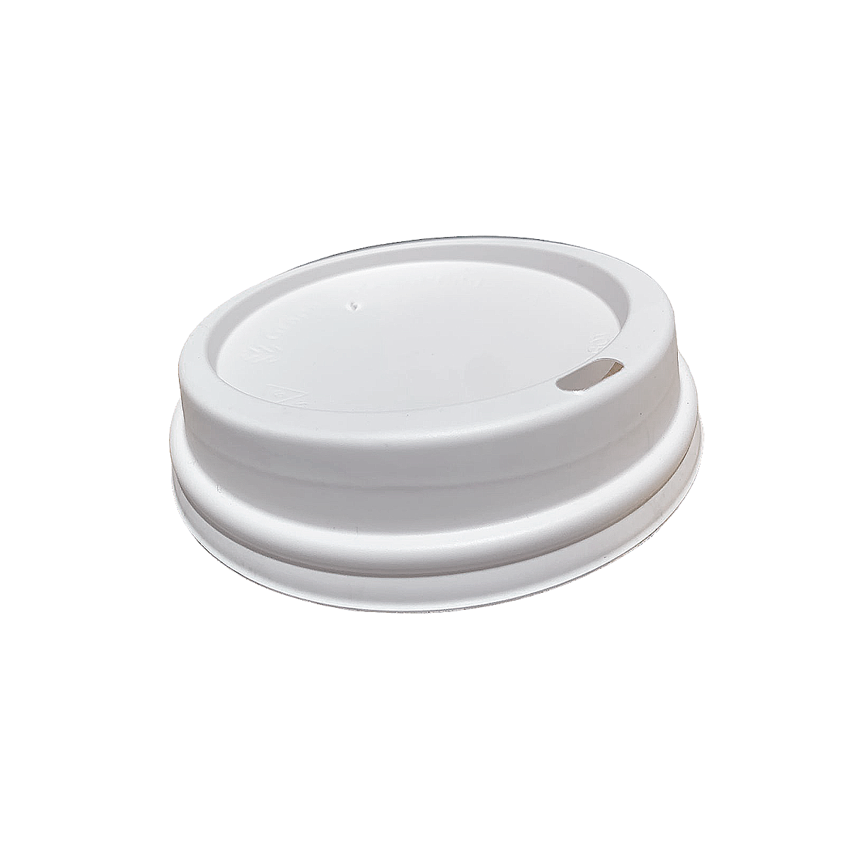 Tapa Blanca Vaso Térmico 12/24 onzas Biodegradable. 1200 Piezas.