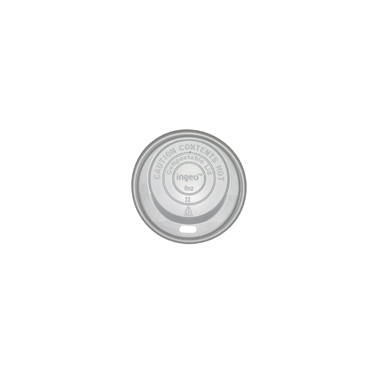 Tapa cafetera para vaso PLA 8 oz. 1000 Piezas.