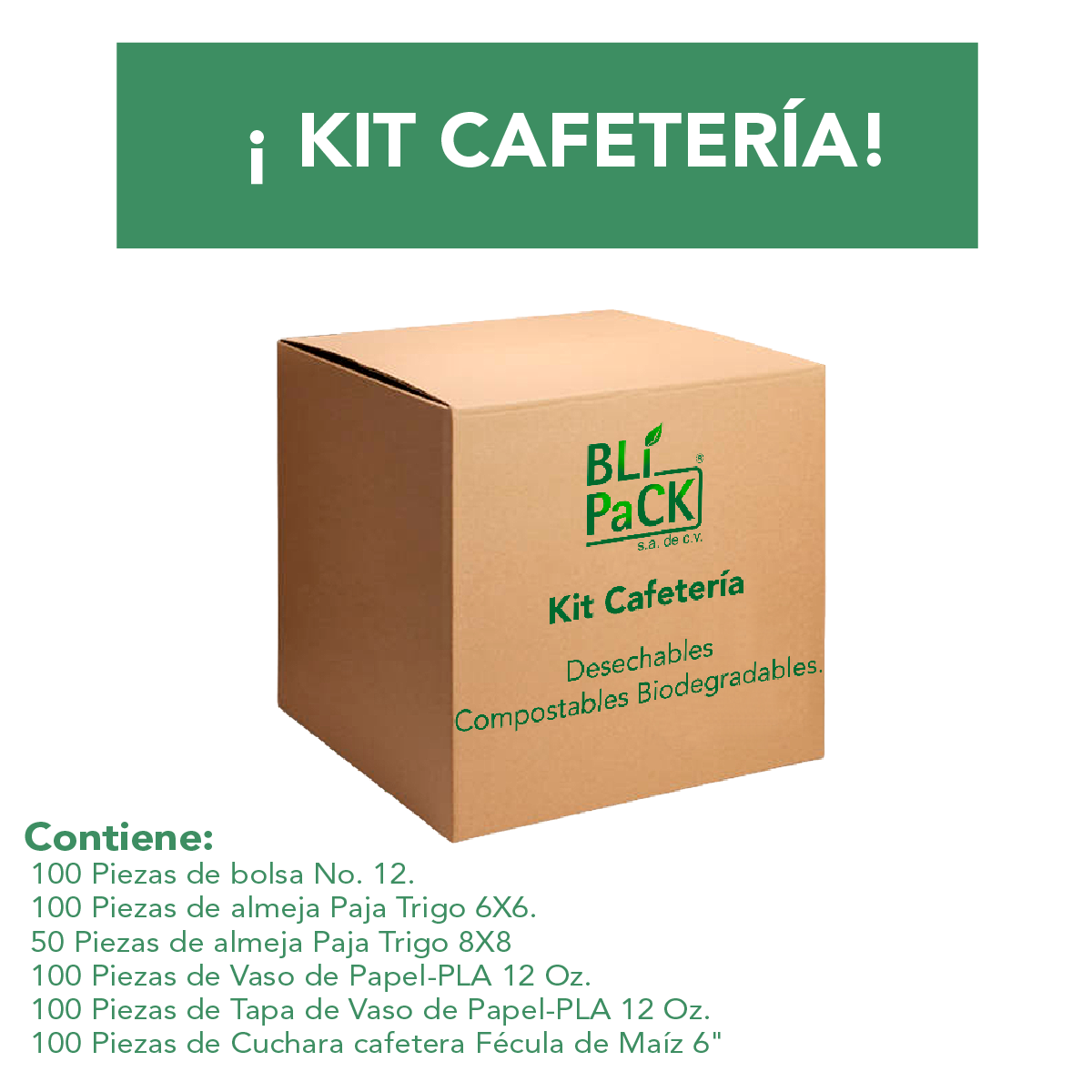 ¡Kit Cafetería! 550 Piezas.