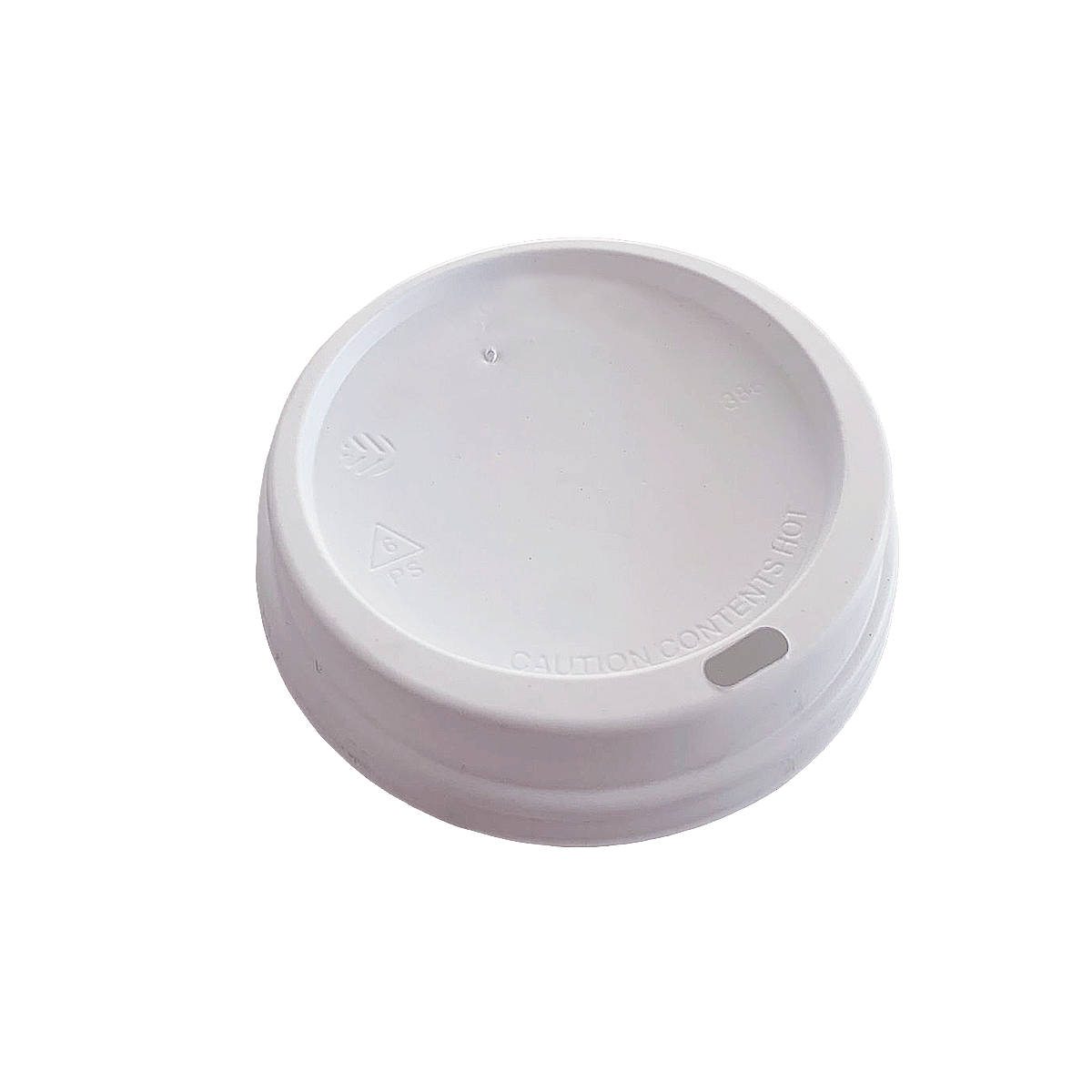 Tapa Blanca Vaso Térmico 12/24 onzas Biodegradable. 1200 Piezas.